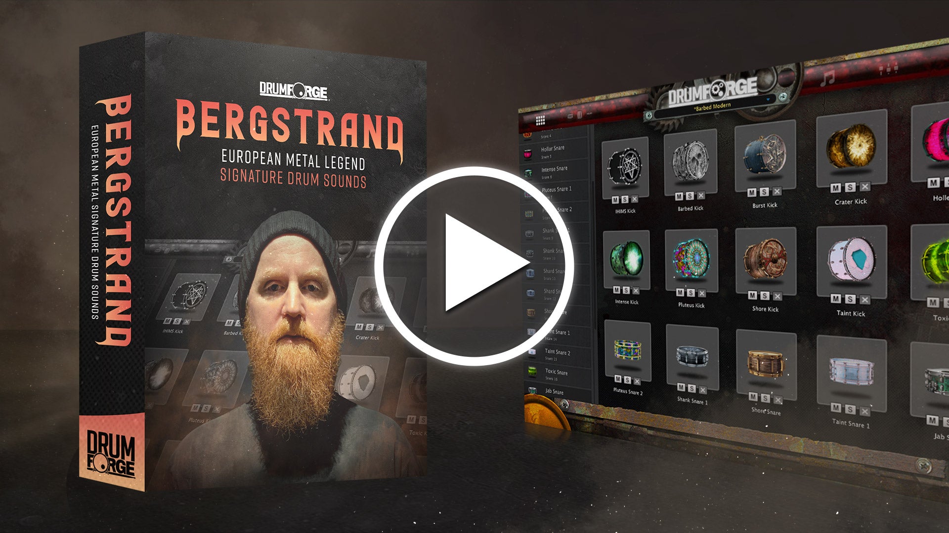 Drumforge Bergstrand Drum Sampler Video